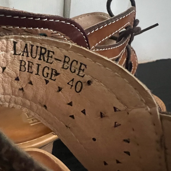 L' Artiste x Spring Step "Laure" Floral Print Wedge Sandals Women Size US 9 EU40 - Picture 10 of 10